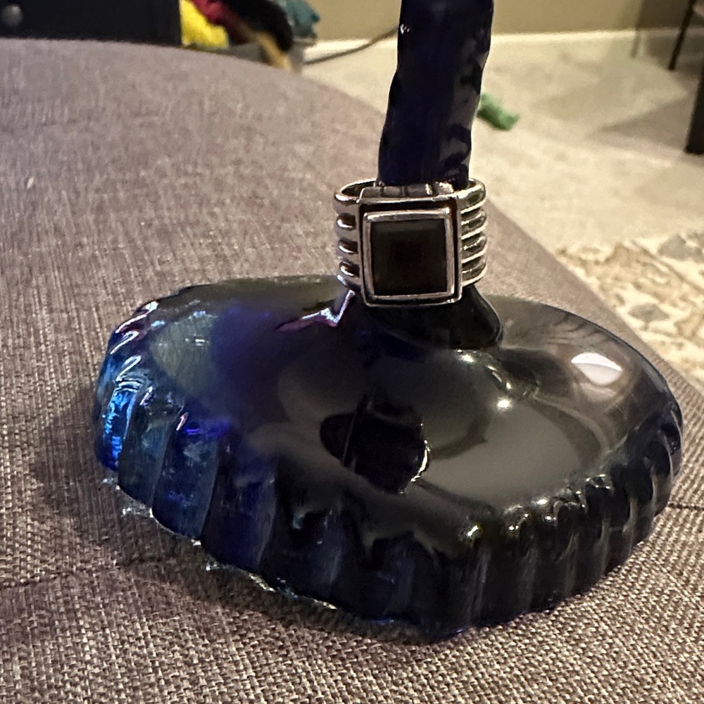 Vintage Silpada Silver and Black Onyx Ring